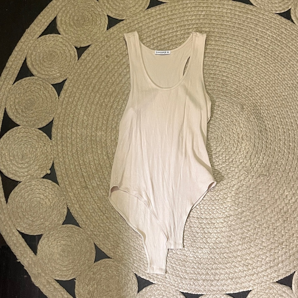 Women's Cream Tank Top Bodysuit